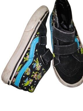 Vans Black Velcro High-Top Sneakers